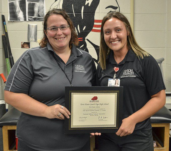 South Vigo honored for athletic training efforts